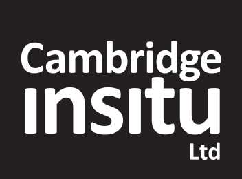 Black and white logo of Cambrdige Insitu Ltd (Gold sponsors from 2017-16)