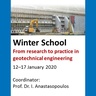 Winter School 2020 – From Research to Practice in Geotechnical Engineering