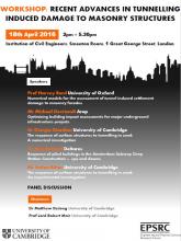 Prof. Lord Mair and Dr DeJong are organising a workshop on Tunnelling